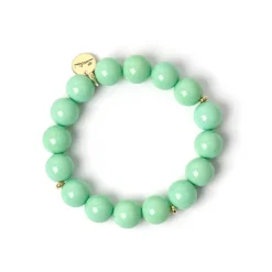 Bracciale elastico a boule Chantal - Turchese
