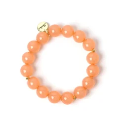 Bracciale elastico a boule Chantal - Arancio