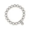Bracciale elastico a boule Sissi - Argento