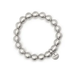 Bracciale elastico a boule Sissi - Argento opaco