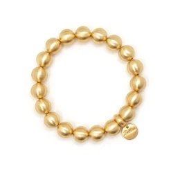 Bracciale elastico a boule Sissi - Oro opaco