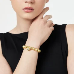 Bracciale elastico a boule Sissi - Oro opaco