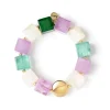 Bracciale elastico a grandi cubi Kaaba - Multicolor