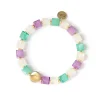 Bracciale elastico a piccoli cubi Kaaba - Multicolor