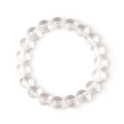 Bracciale elastico a sfere Clorofilla - Bianco