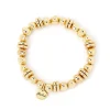 Bracciale elastico boule e dischetti Andromeda - Oro
