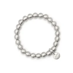 Bracciale elastico boule piccole Sissi - Argento opaco