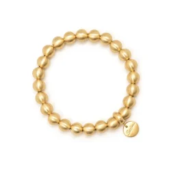 Bracciale elastico boule piccole Sissi - Oro opaco