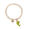 Bracciale elastico boule e delfino Partenope - Turchese