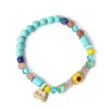Bracciale elastico con charm a fascia Partenope - Multicolor