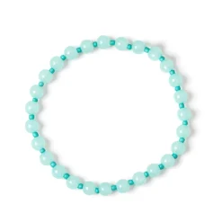 Bracciale elastico con piccole sfere Clorofilla - Turchese