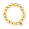 Bracciale elastico grandi boule Sissi - Oro