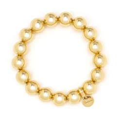 Bracciale elastico grandi boule Sissi - Oro