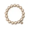 Bracciale elastico grandi boule Sissi - Bronzo opaco