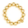 Bracciale elastico maxi boule Sissi - Oro