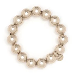 Bracciale elastico maxi boule Sissi - Bronzo