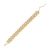 Bracciale fascia e pattern geometrico Eva - Oro