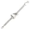 Bracciale groumette e charm creativo Amaranta - Argento