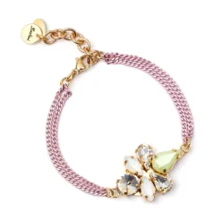 Bracciale groumette e insettino Flora - Multicolor