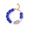 Bracciale Jane Ametista, Blu e Perla - Blu