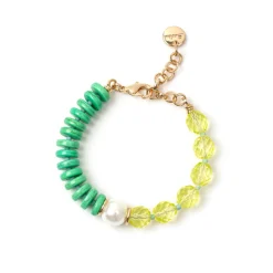 Bracciale Jane Bicolore Verde e Giallo - Verde