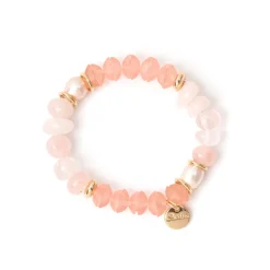 Bracciale Jane con Quarzo Rosa - Rosa