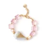 Bracciale Jane Pesca e Lilla - Rosa