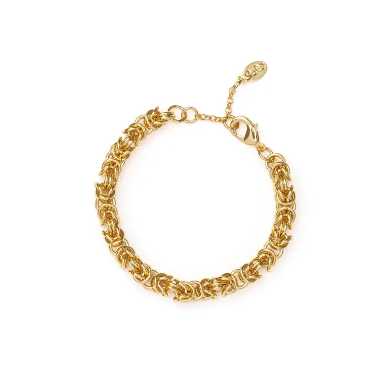 Bracciale maglia bizantina Cleopatra - Oro