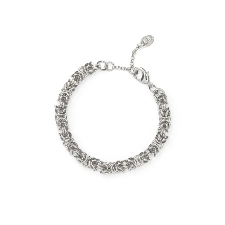 Bracciale maglia bizantina Cleopatra - Argento