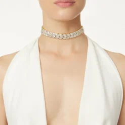 Choker triangoli di zirconi Eva - Oro