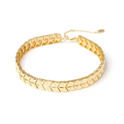 Choker triangoli ottone Eva - Oro