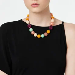 Collana a boule variegate Chantal - Multicolor