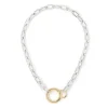 Collana a due anelli Andromeda - Argento