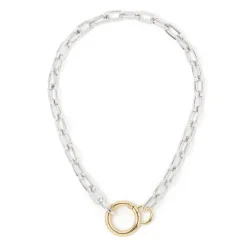 Collana a due anelli Andromeda - Argento