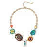 Collana a maglie marinare e charm Partenope - Multicolor