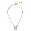 Collana alternata e quadrato Sirens - Blu