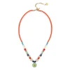 Collana boule e charm a disco Partenope - Multicolor