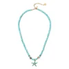 Collana boule e stella marina Partenope - Turchese
