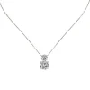 Collana con due zirconi Pearl - Bianco