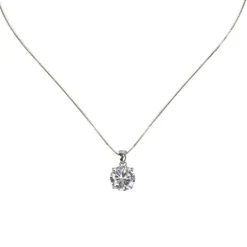 Collana con grande zircone Pearl - Bianco