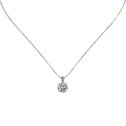 Collana con zircone brillante Pearl - Bianco