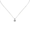 Collana con zircone pendente Pearl - Bianco