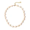 Collana corta a boule cromatiche incatenate Chantal - Rosa