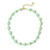 Collana corta a boule cromatiche incatenate Chantal - Turchese