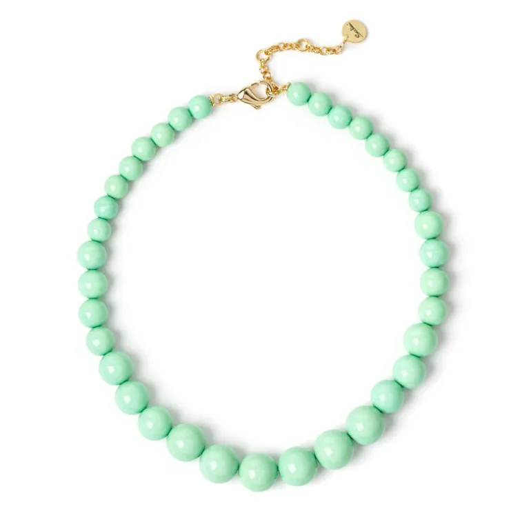 Collana corta a boule degradè Chantal - Turchese