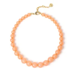 Collana corta a boule degradè Chantal - Arancio