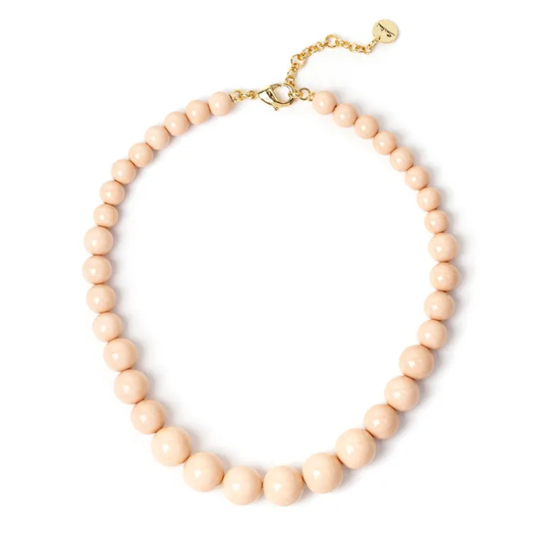 Collana corta a boule degradè Chantal - Rosa