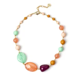 Collana corta a boule incatenate Chantal - Multicolor