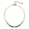 Collana corta boule, anellini, perline Partenope - Multicolor