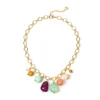 Collana corta catena e pendenti Chantal - Multicolor